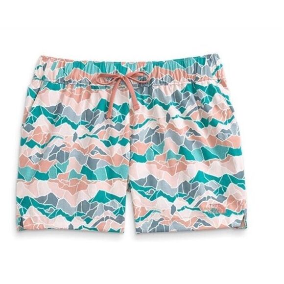 The North Face Women’s XL UPF‎ 40 Printed Class V Nylon Hiking Mountain Shorts - Picture 1 of 9